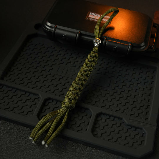 ADD-ONS: Skull Paracord Fob – Pre‑Beaded & Ready to Attach