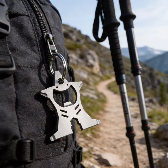 Ultralight Precision: The Ultimate EDC Humanoid Multi-Tool Keyring – Sleek, Compact & Versatile