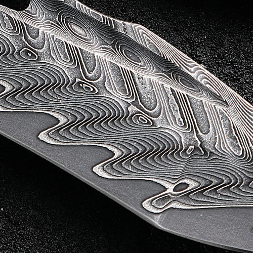 Obsidian Edge - Damascus Steel Folding Knife