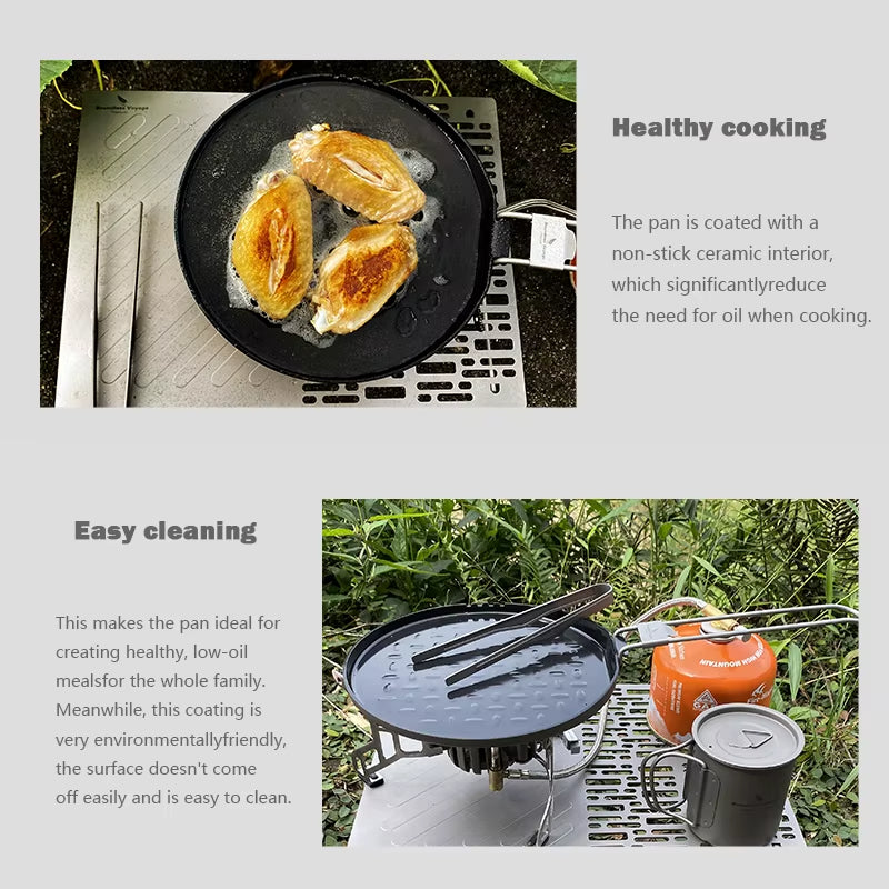 AeroTitan：Lightweight Foldable Titanium Skillet