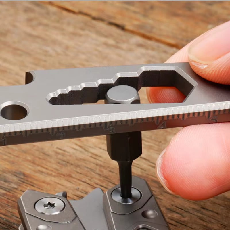 The SharkFin:Mini Titanium EDC  Multi-Tool Pry Bar