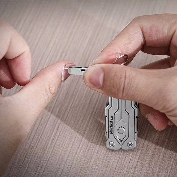 The Veylo:8-in-1 Multi-Functional Folding Compact EDC Tool