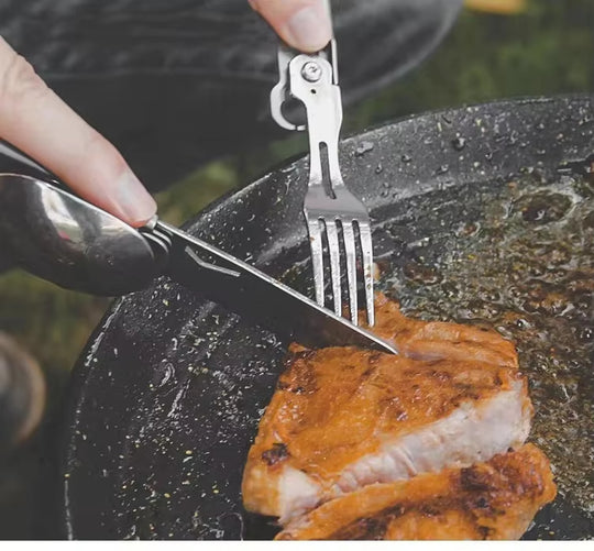 The Orion:6-in-1 Outdoor EDC Multi-Tool Cutlery Set
