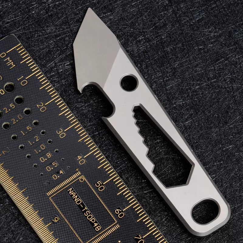The SharkFin:Mini Titanium EDC  Multi-Tool Pry Bar