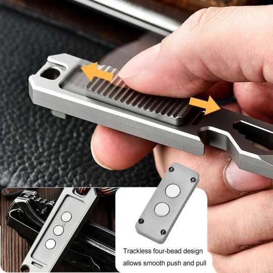 Palm Key-Titanium Multi-Purpose Versatile Everyday Pry Bar& EDC Fidget Toy