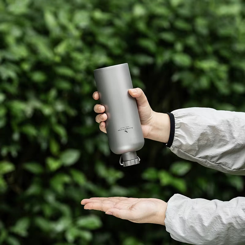 The Rovix:Pure Titanium Portable Heating with Loop Cap Bottle