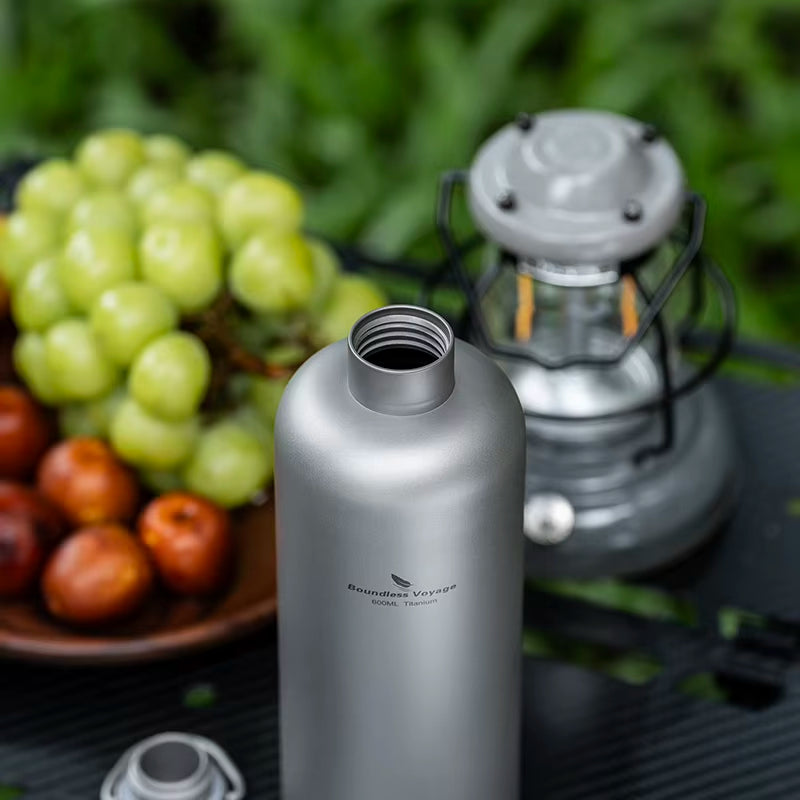 The Rovix:Pure Titanium Portable Heating with Loop Cap Bottle