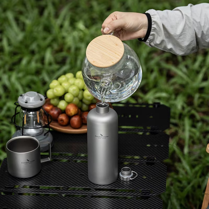 The Rovix:Pure Titanium Portable Heating with Loop Cap Bottle