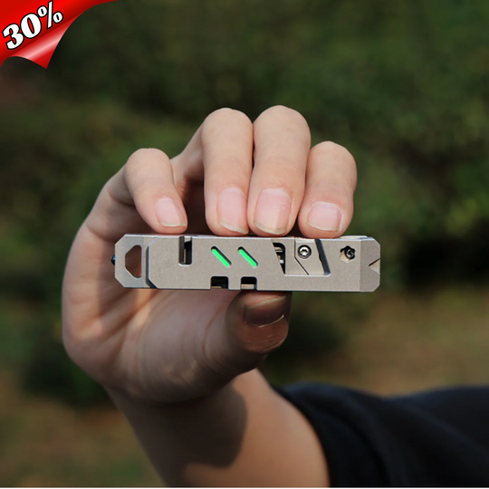 The TriPro Stand: 15-in-1 Titanium EDC Tool and Phone Stand