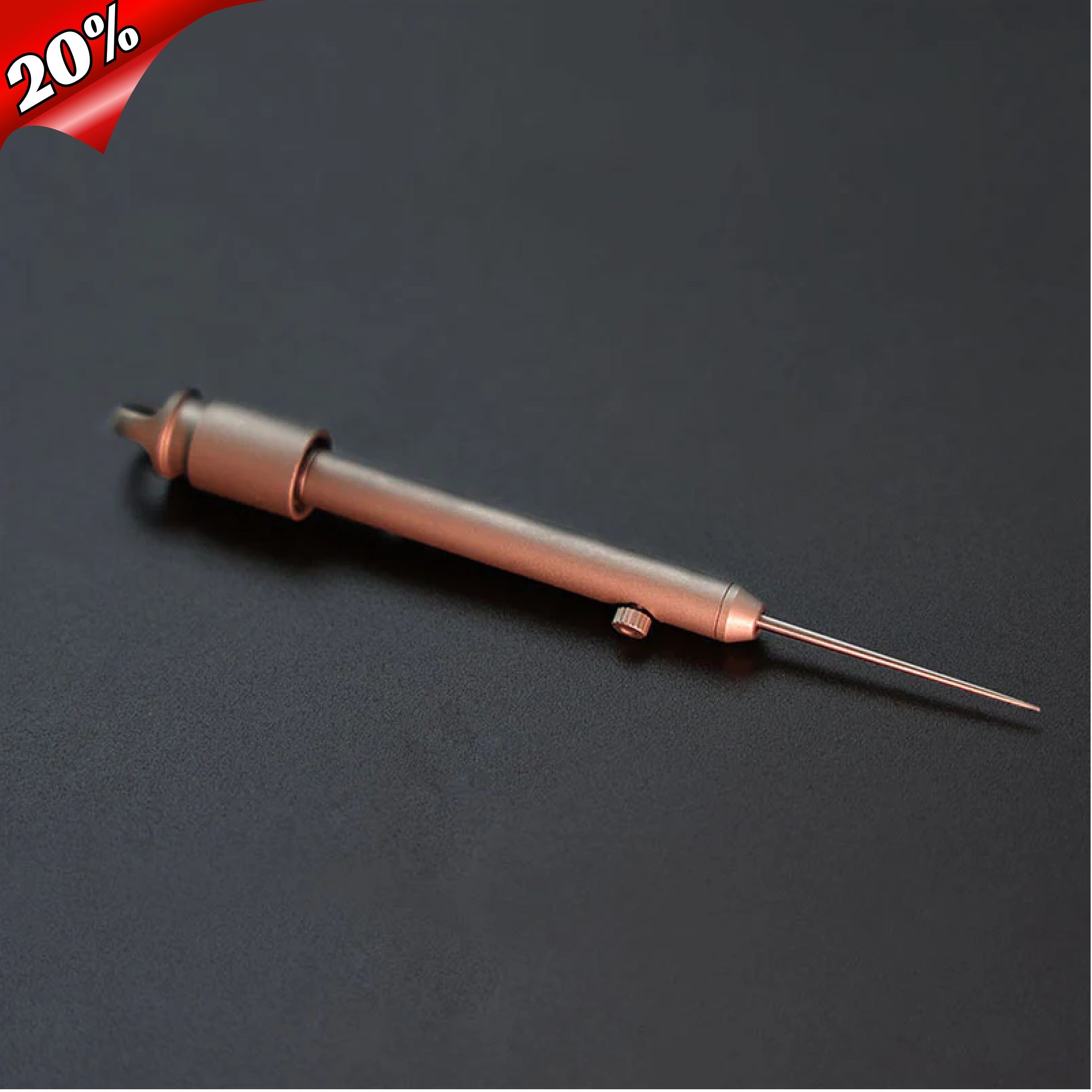 AcePick titanium keychain tool in raw titanium finish