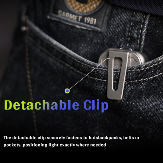 MagCoin: Titanium Magnetic Quick-Release Micro Flashlight