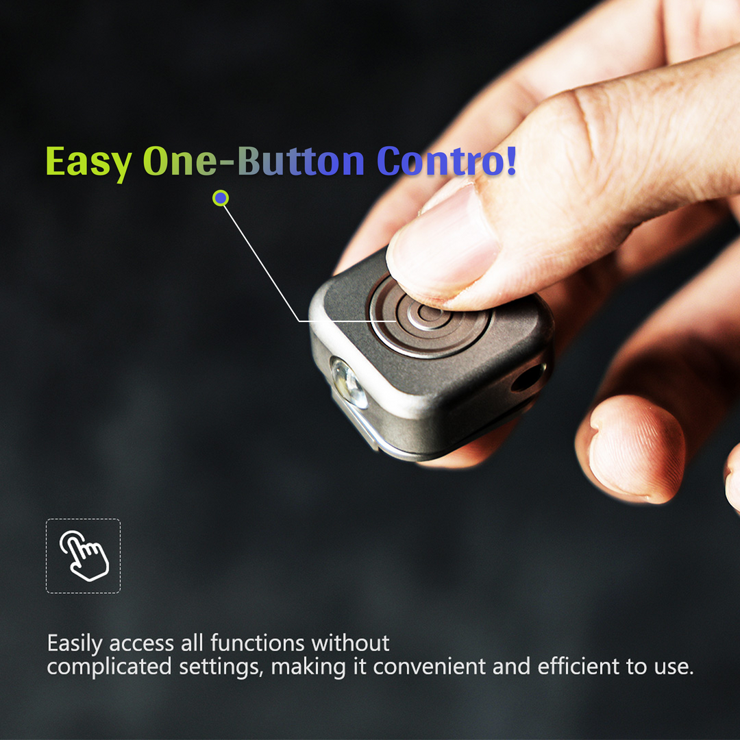 MagCoin: Titanium Magnetic Quick-Release Micro Flashlight