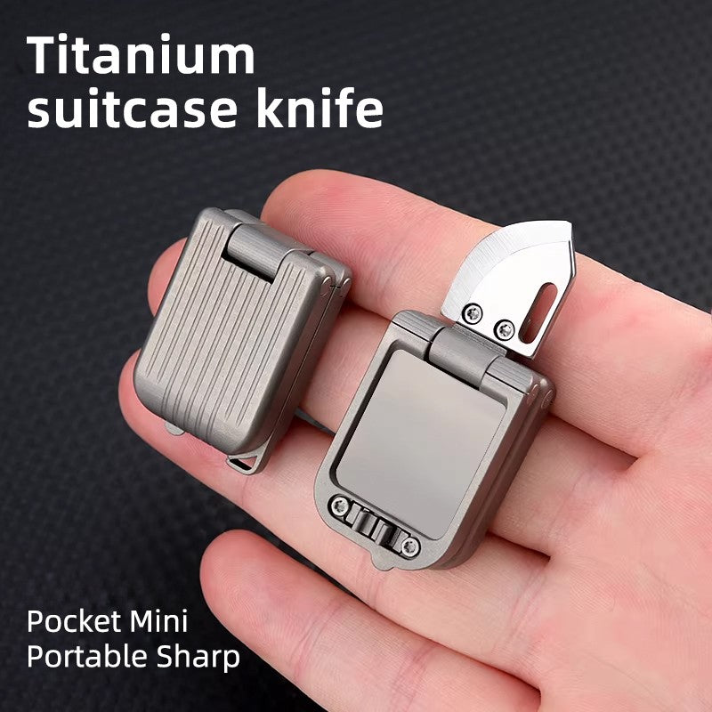 ADD-ONS：Titanium Suitcase Folding Knife