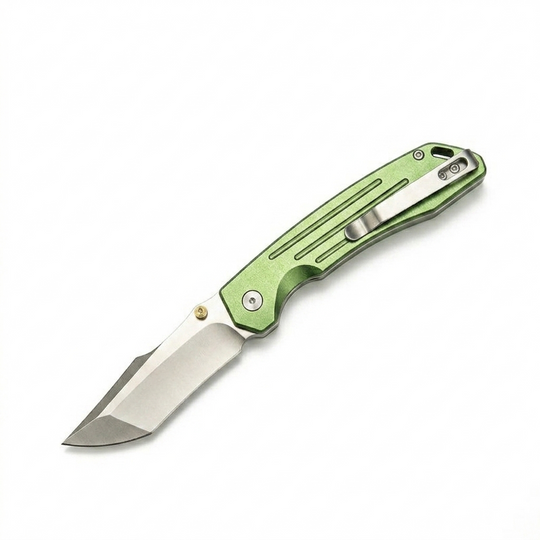 Forest Cheetah:14C28N Steel Button Lock Folding Knife Outdoor EDC Blade