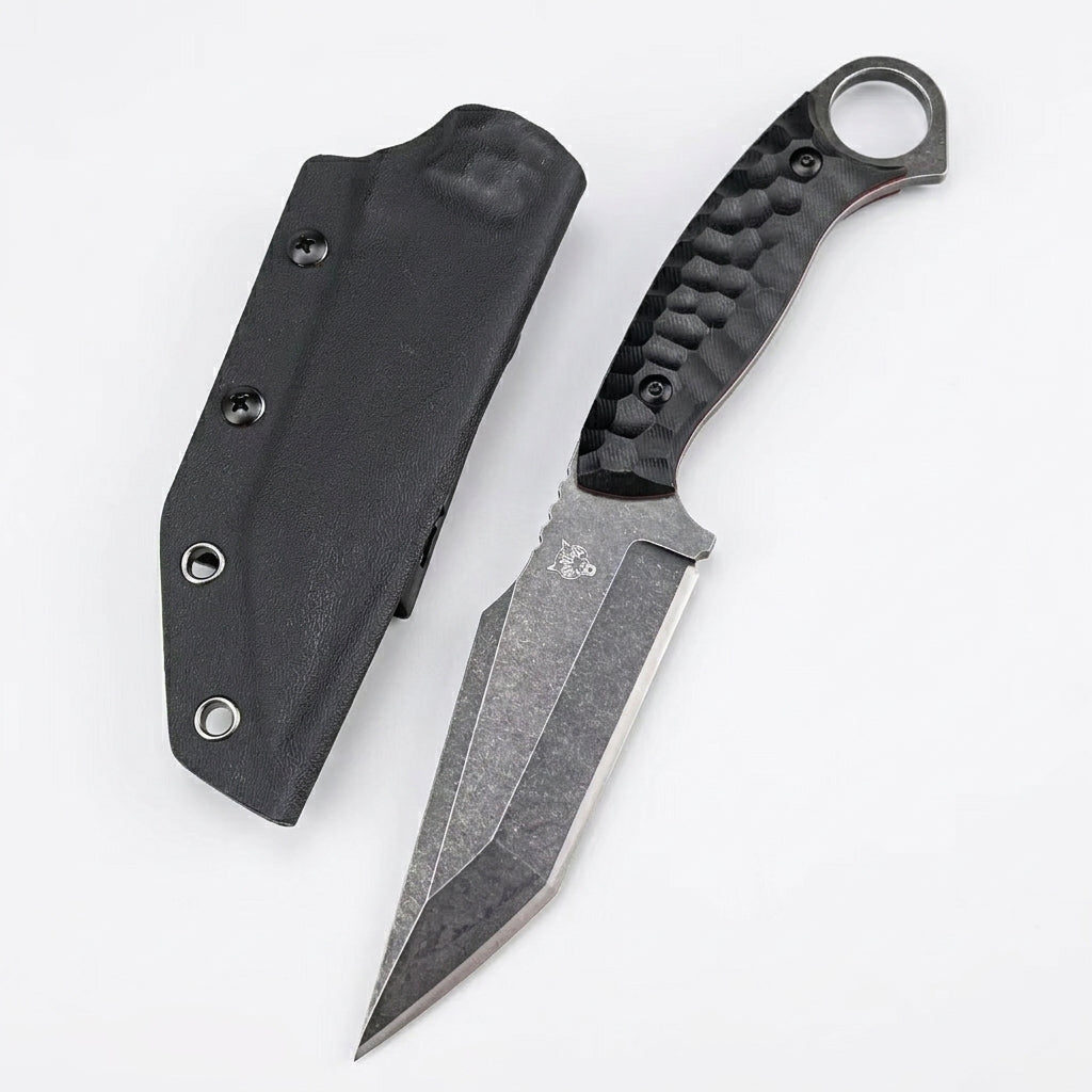 The Tharvex:7Cr13MoV Fixed Blade Survival G10 HandleEDC Knife