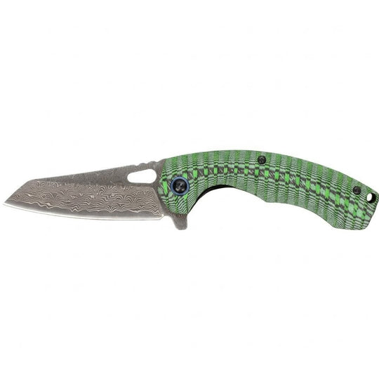 The Dravex:Damascus Steel Pocket EDC Folding Knife with G10 Handle