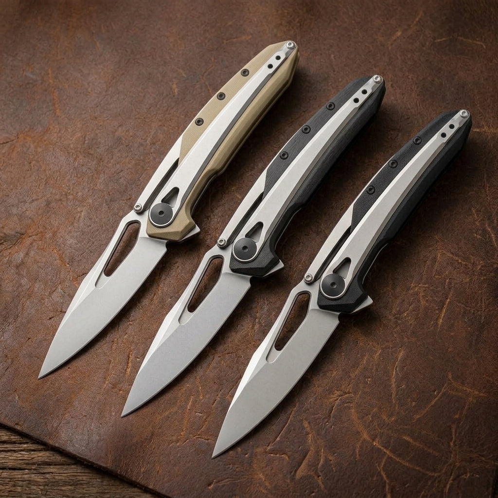 The Renvik:CPM 20CV Steel Portable Sharp Blade EDC Folding Knife