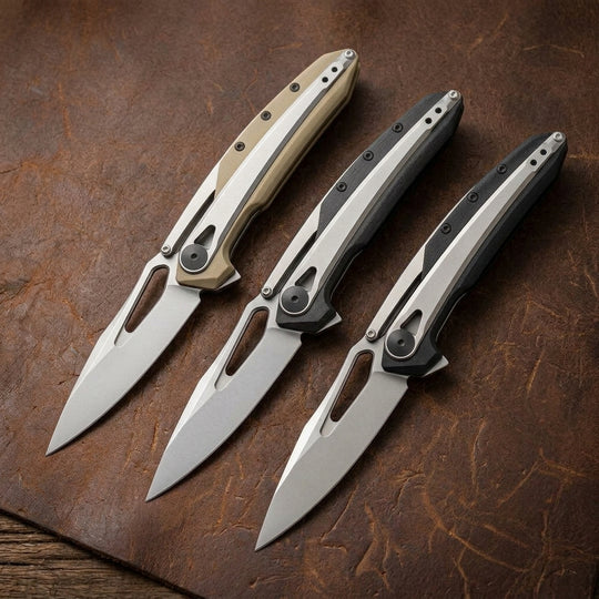 The Renvik:CPM 20CV Steel Portable Sharp Blade EDC Folding Knife