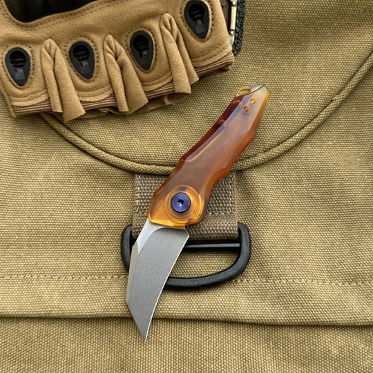 Rainbow Shield:Aluminum Handle Mini Outdoor Folding Pocket EDC Knife