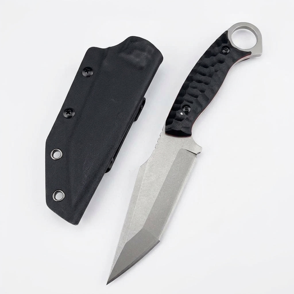 The Tharvex:7Cr13MoV Fixed Blade Survival G10 HandleEDC Knife