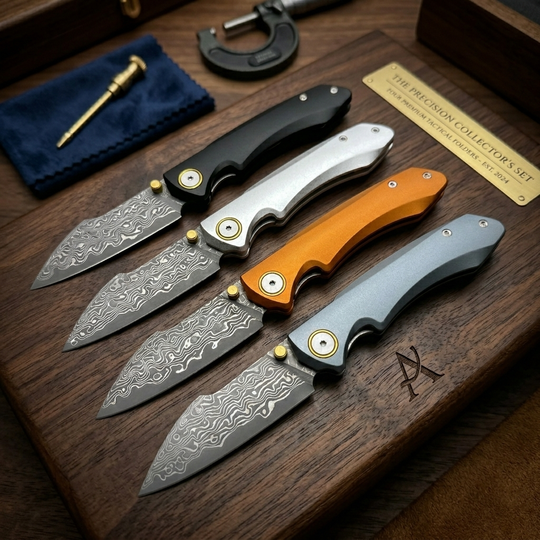 Silver Shark-Lightweight Damascus VG10 EDC Folding Pocket Clip Knife