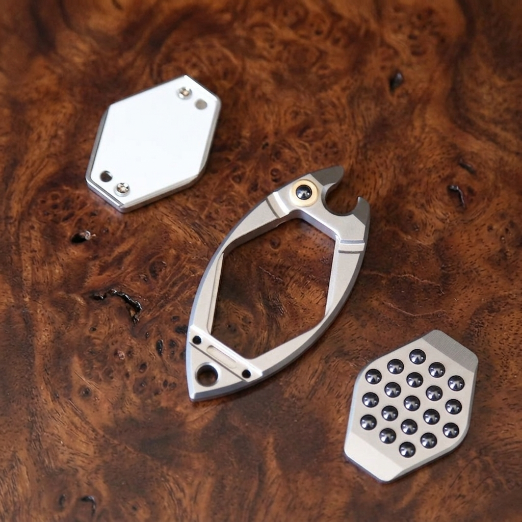 Bubble Fish:Titanium Pry Bar Detachable Multi-Tool Gear EDC Tool