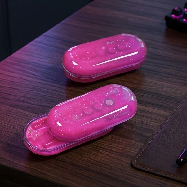 Lucent — Luminous Liquid-Core EDC Slider with Magnetic Motion and Dynamic Flow Design