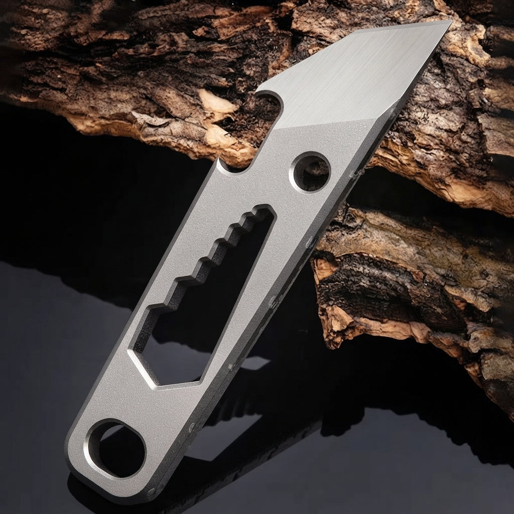 The SharkFin:Mini Titanium EDC  Multi-Tool Pry Bar