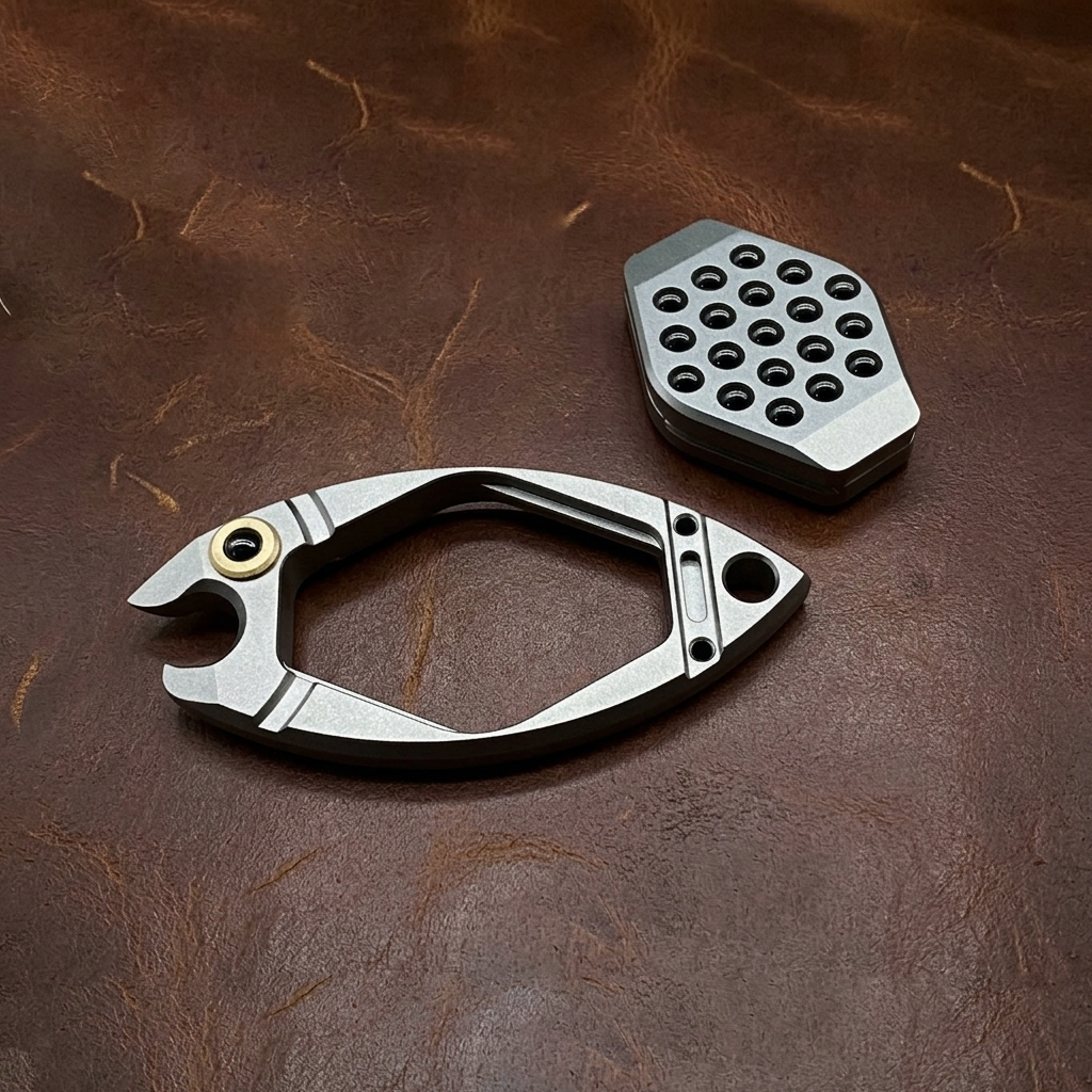 Bubble Fish:Titanium Pry Bar Detachable Multi-Tool Gear EDC Tool