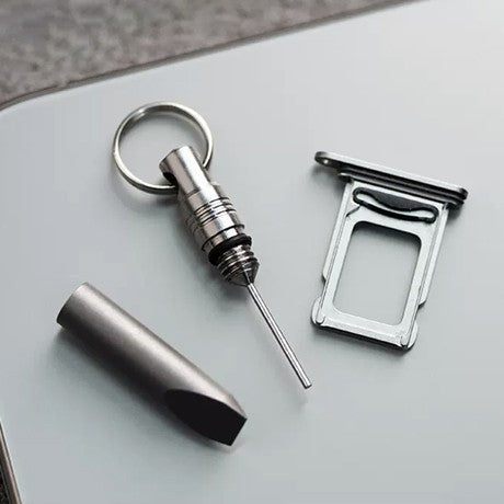 ADD-ONS: Titanium 2-in-1 SIM Card Ejector Keychain – Edctitan
