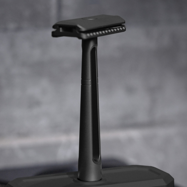 Titanium ModuRazor - Lightweight, Collapsible Razor for Portable Shavi ...