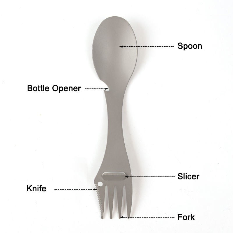 ADD-ONS: Titanium Spoon&Fork&Knife&Bottle Opener&Slicer