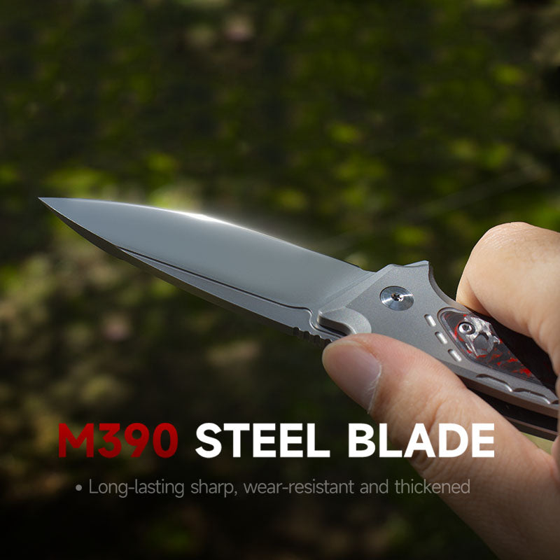 The Scarab Knife: Ti Handle & M390 Blade