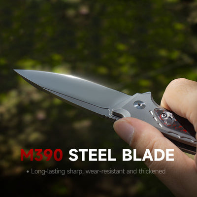 The Scarab Knife: Ti Handle & M390 Blade