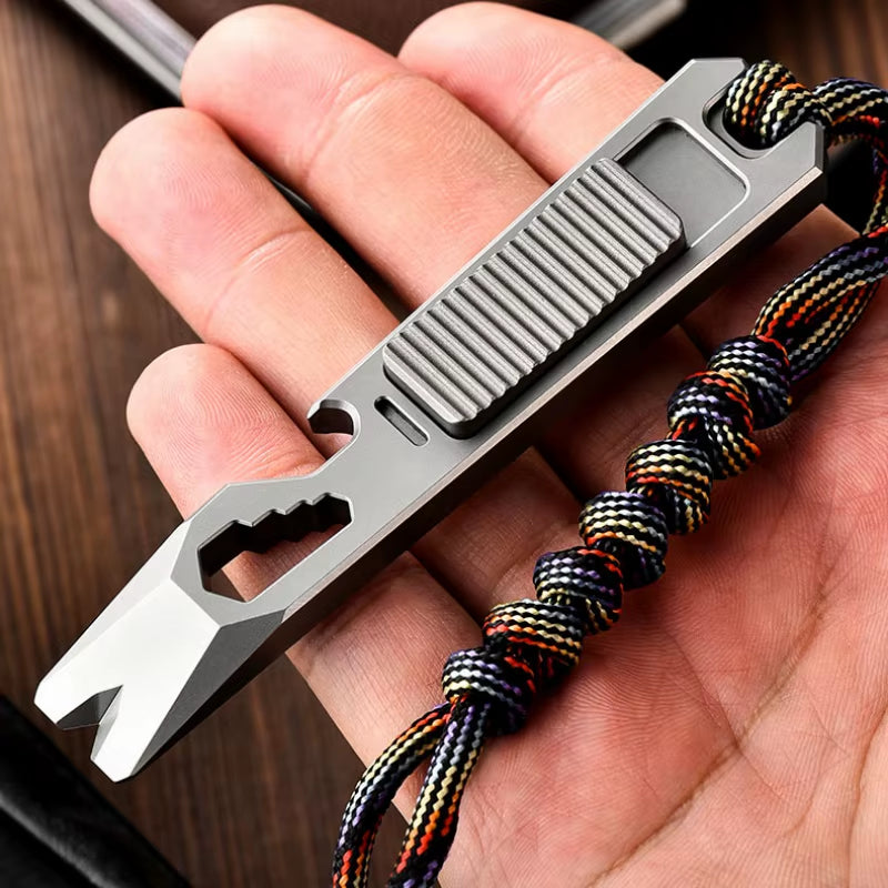 Palm Key-Titanium Multi-Purpose Versatile Everyday Pry Bar& EDC Fidget Toy
