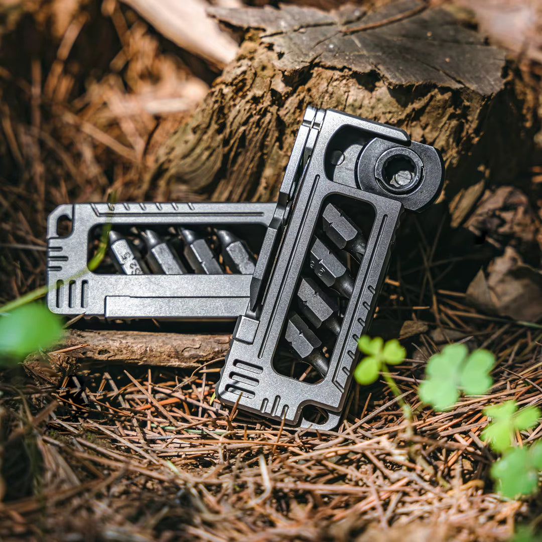 Mobile Arsenal-Titanium All-in-One Pocket Adjustable Spanner Repair Outdoor Tool