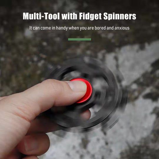 Snowflake Gyro:Stainless Steel Multi-Tool Fidget Spinner EDC Pocket Outdoor Gear