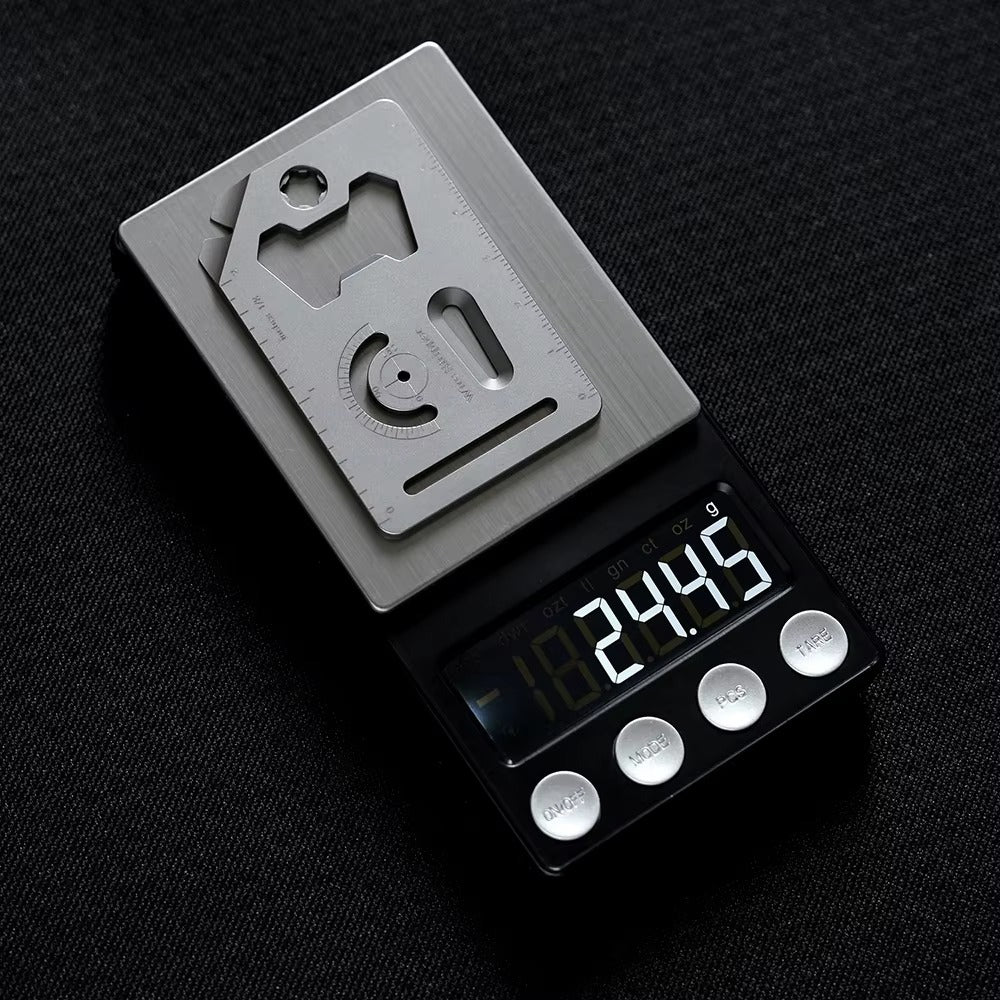 The Pocket Core:Titanium 8-in-1 Multi-Tool EDC Card