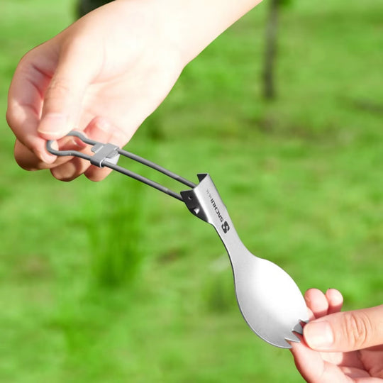 Apex Titanium Folding Cutlery Set | Anti-Corrosion & Ultralight