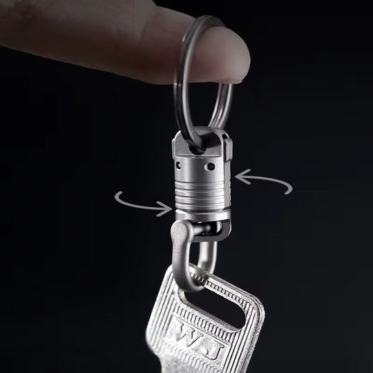 Magic Levitation:Titanium Alloy Magnetic Keychain Universal Snap Connector Buckle Set