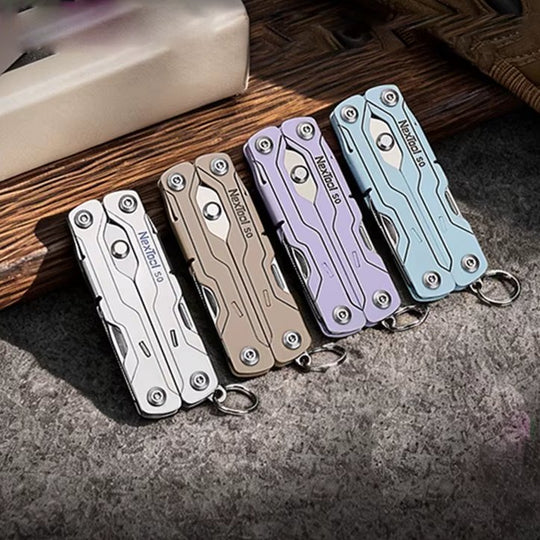 The Veylo:8-in-1 Multi-Functional Folding Compact EDC Tool