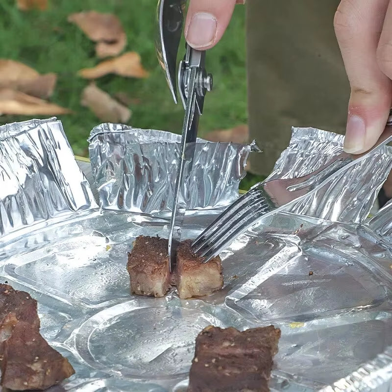 The Orion:6-in-1 Outdoor EDC Multi-Tool Cutlery Set