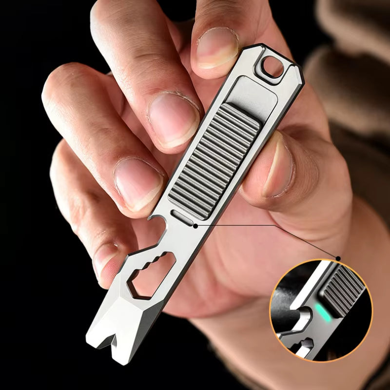Palm Key-Titanium Multi-Purpose Versatile Everyday Pry Bar& EDC Fidget Toy