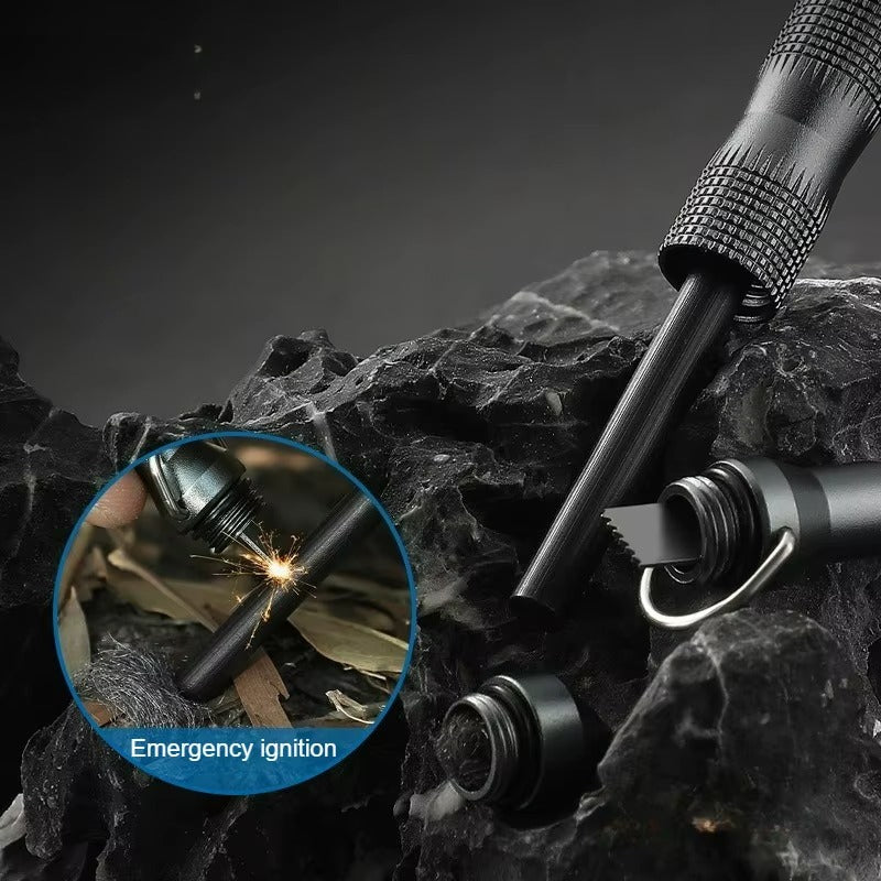 The Ignite:Multifunctional Whistle with Fire Starter EDC Tool