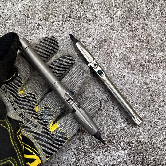 The Zyvro:Titanium 1/4" Folding L-Shape Spinner Ratchet Screwdriver