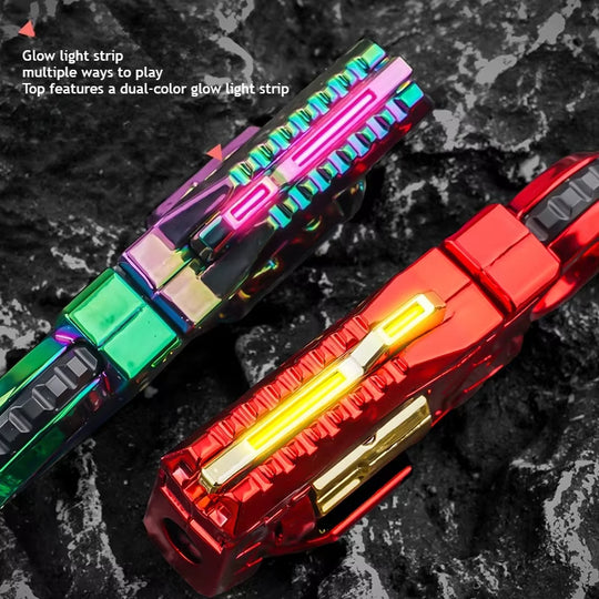 Nano-Fission:Alloy Multi-Fun Launcher Eject, Spin & Relieve Fidget Toy