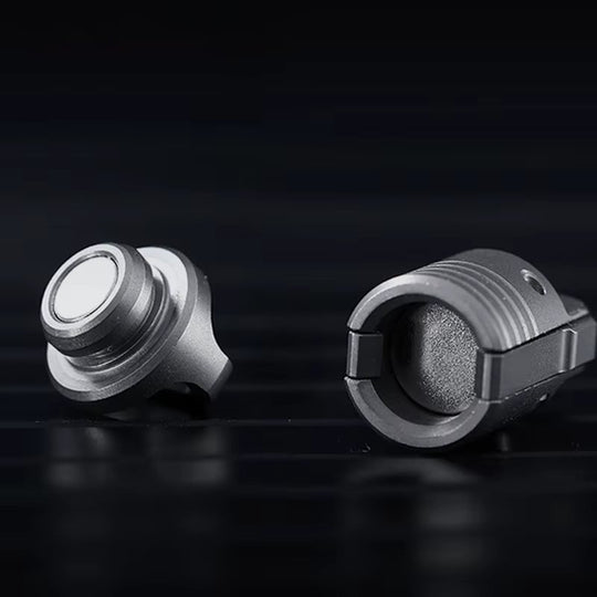 Magic Levitation:Titanium Alloy Magnetic Keychain Universal Snap Connector Buckle Set