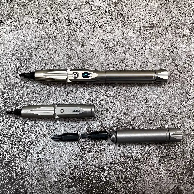 The Zyvro:Titanium 1/4" Folding L-Shape Spinner Ratchet Screwdriver