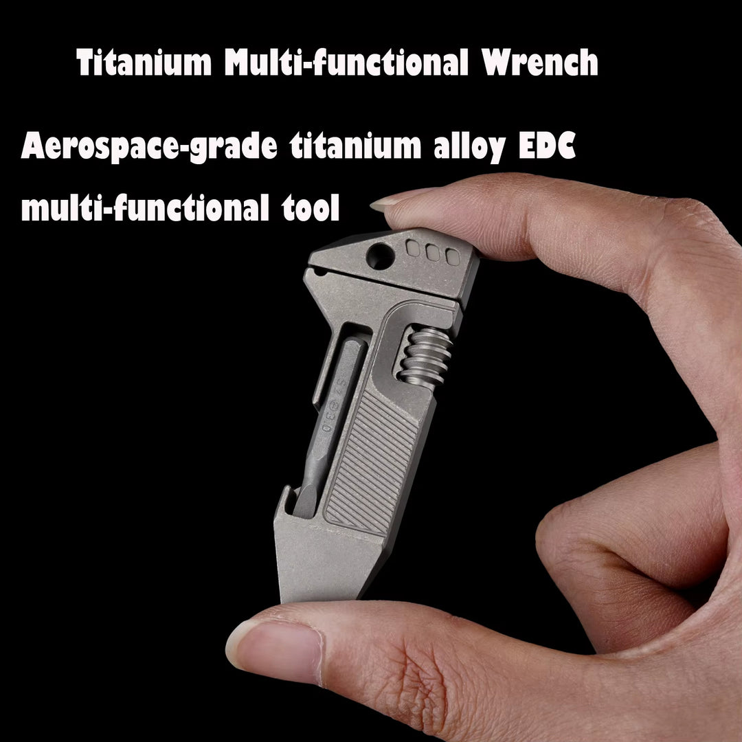 Faithful Steed-Titanium EDC Mini Wrench Multi-Function Outdoor Go-Anywhere Tool