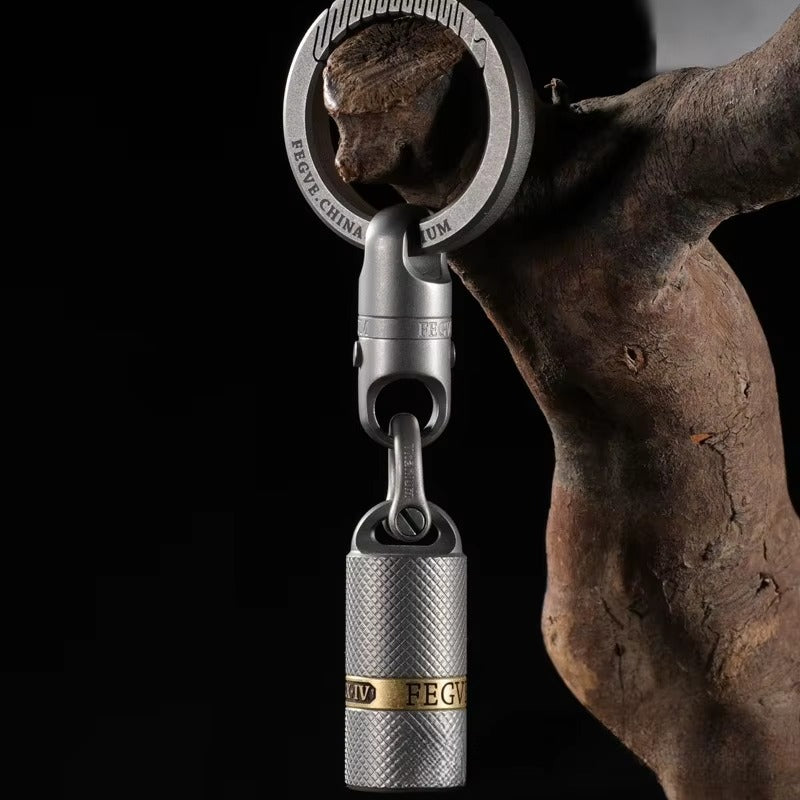 The Spark Vault:Titanium & Copper Mini Oil Lighter
